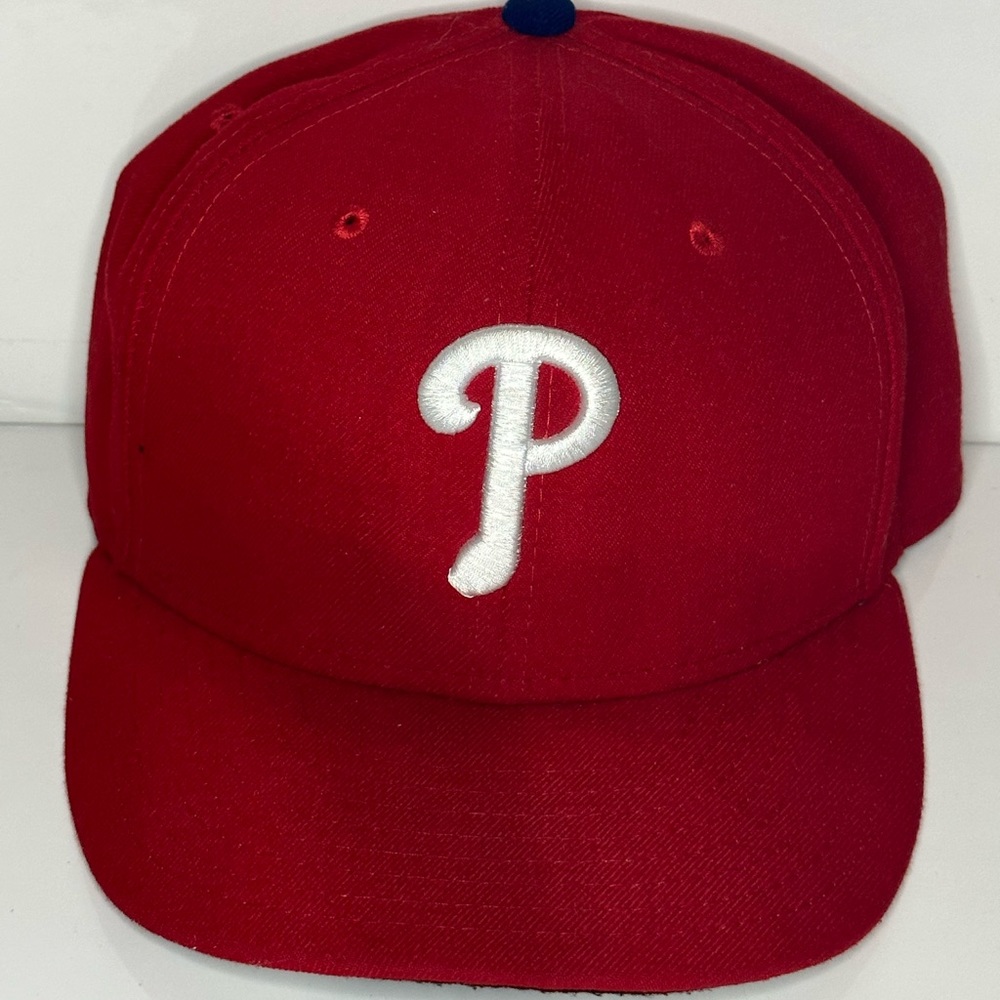 Philadelphia Phillies Fitted Red Baseball Hat- Size 7 Inches- Like New